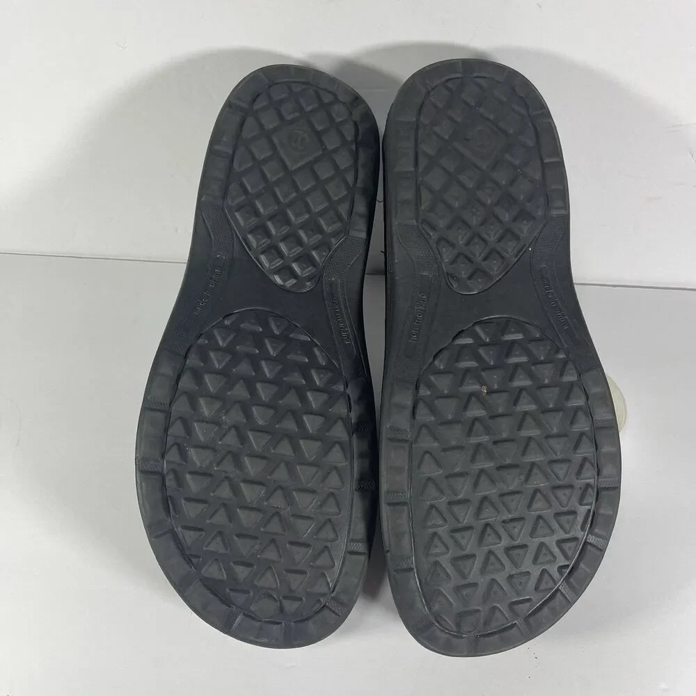 SG Footwear Men's Size 11 Black Clog Slippers Fleece Lined Rubber Sole